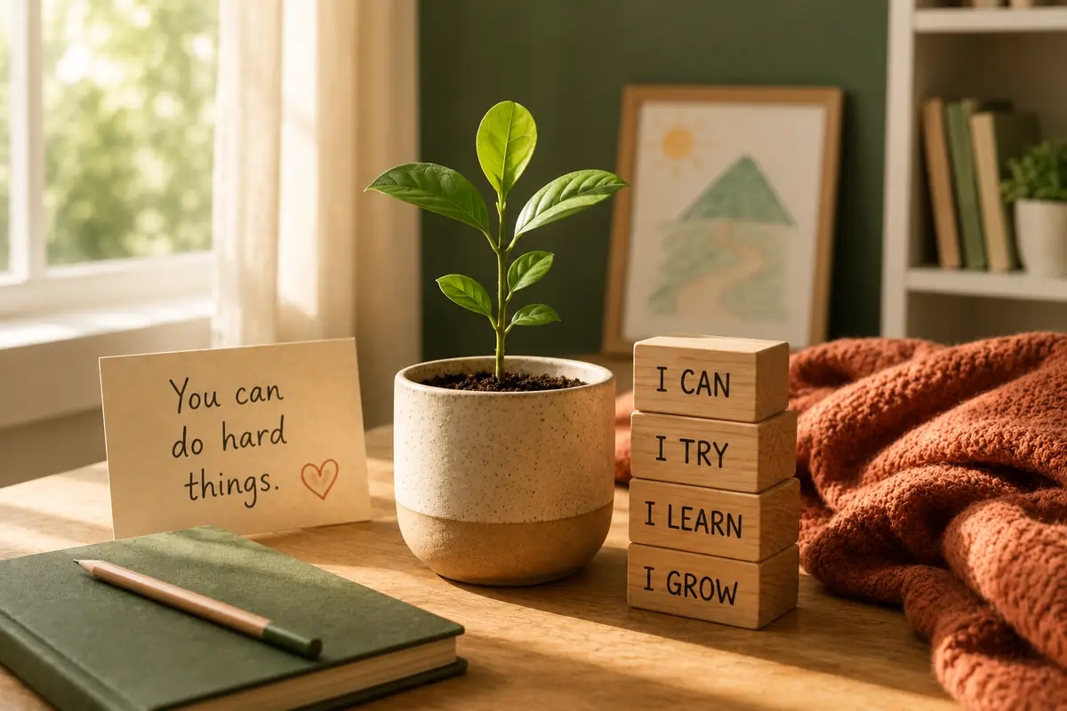 A calm child's room designed to support emotional resilience and recovery
